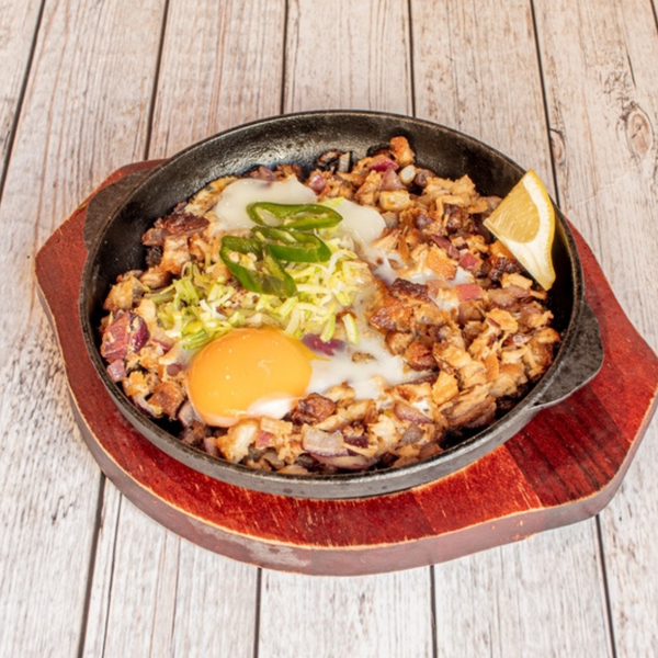 Beef Sisig with Garlic and Dill Sauce